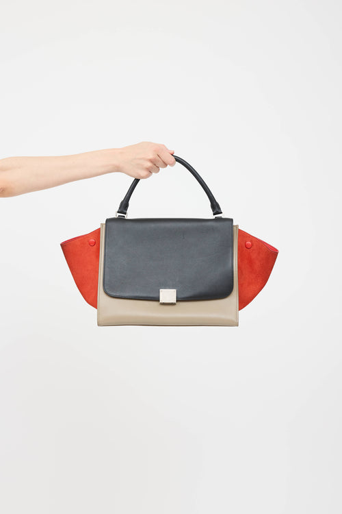 Celine Leather Trapeze Bag