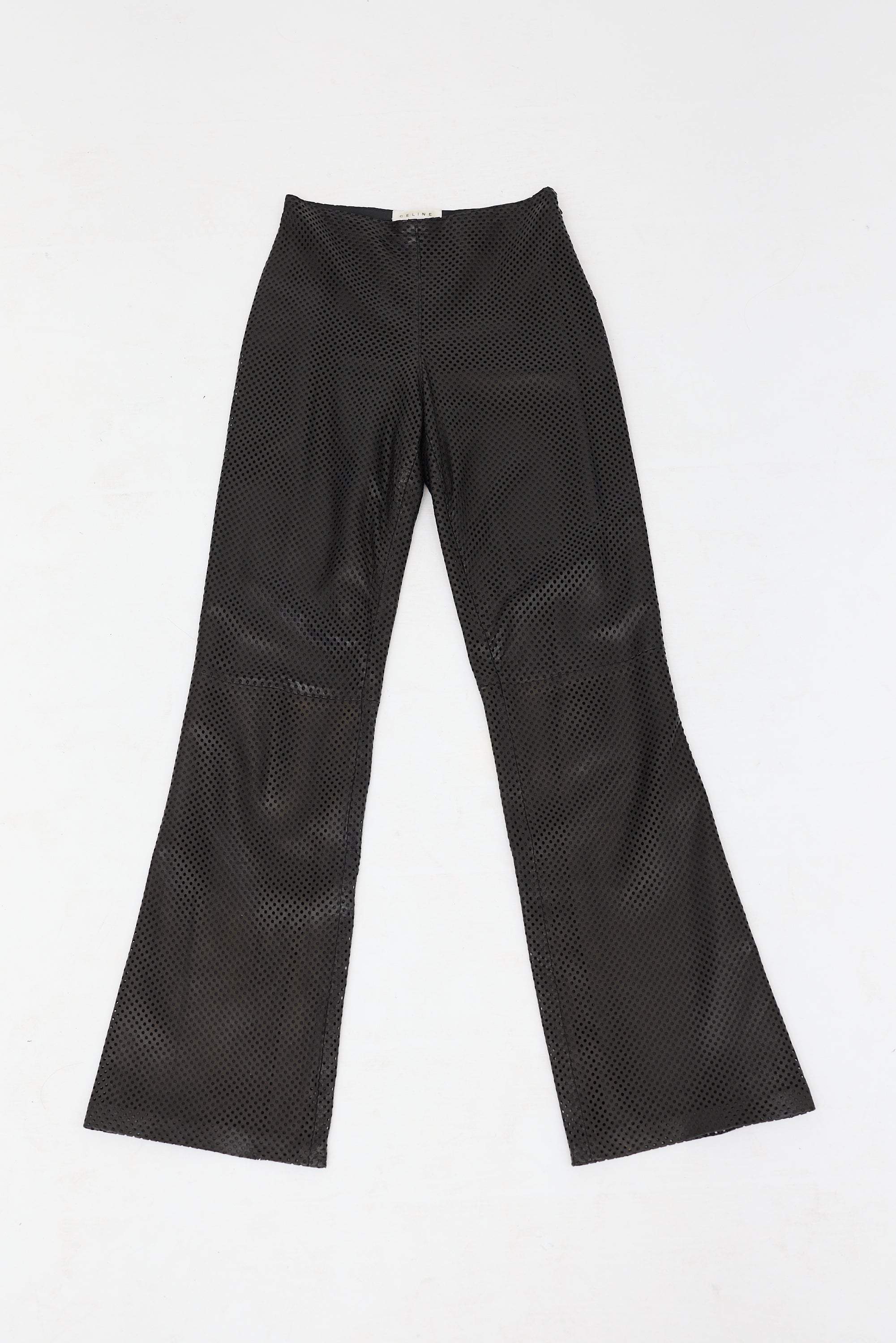 Celine Vintage Perforated Leather Pant