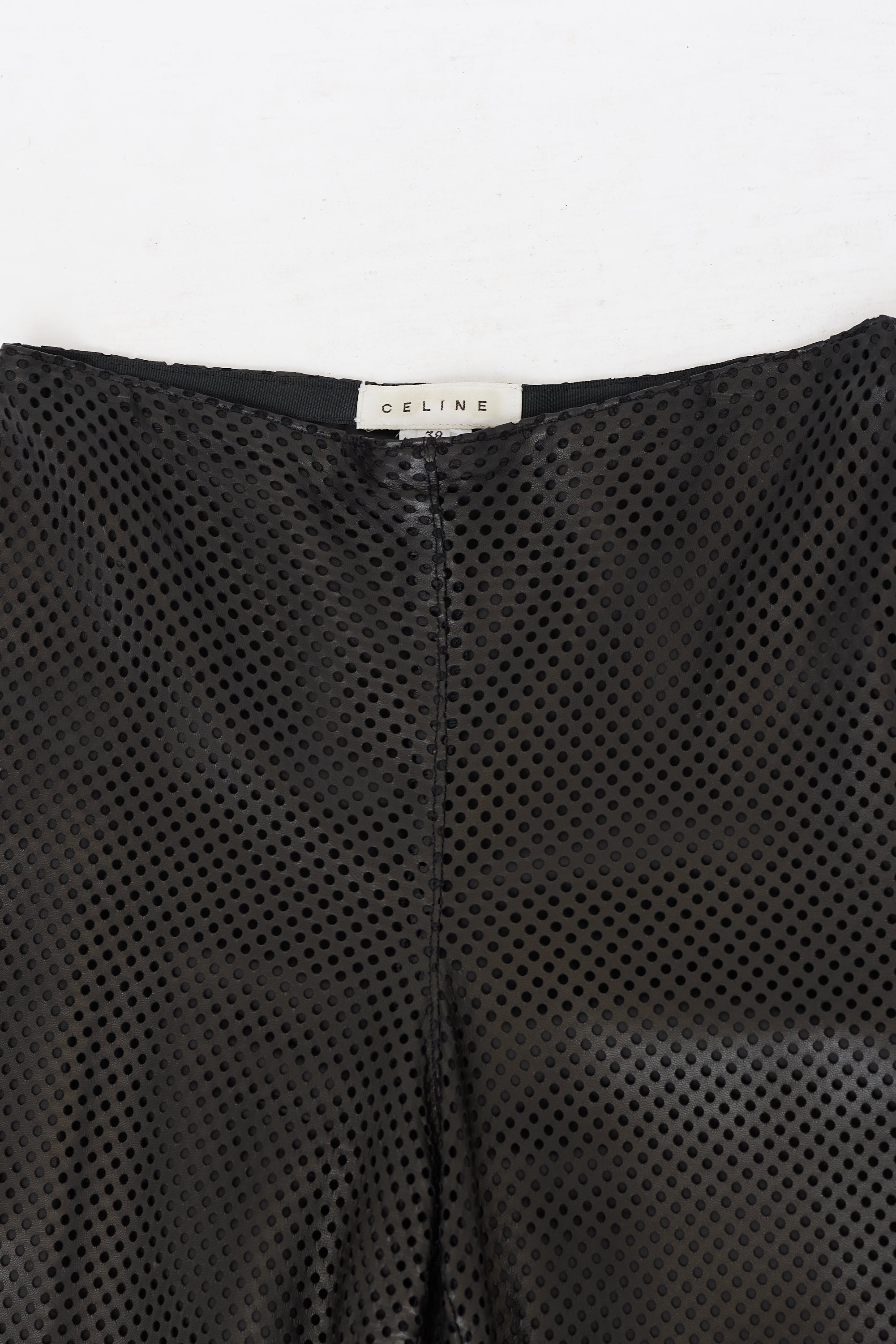 Celine Vintage Perforated Leather Pant