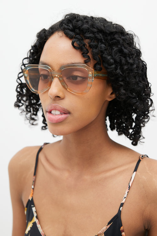 Celine Pink & Blue CL40046U Striped Sunglasses