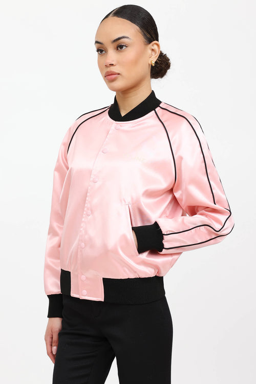Celine Satin Teddy Bomber Jacket