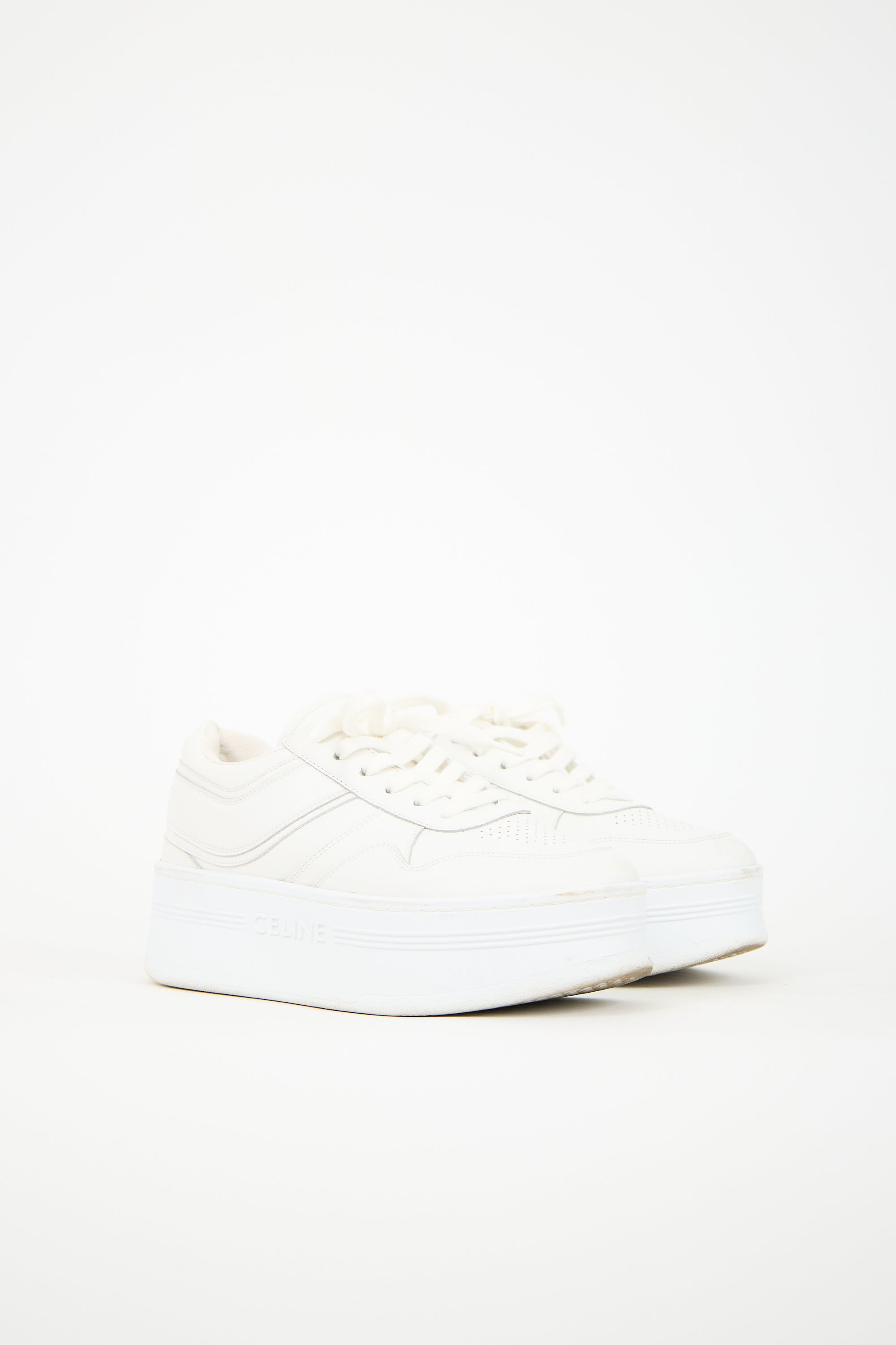Celine Leather Block Sneaker