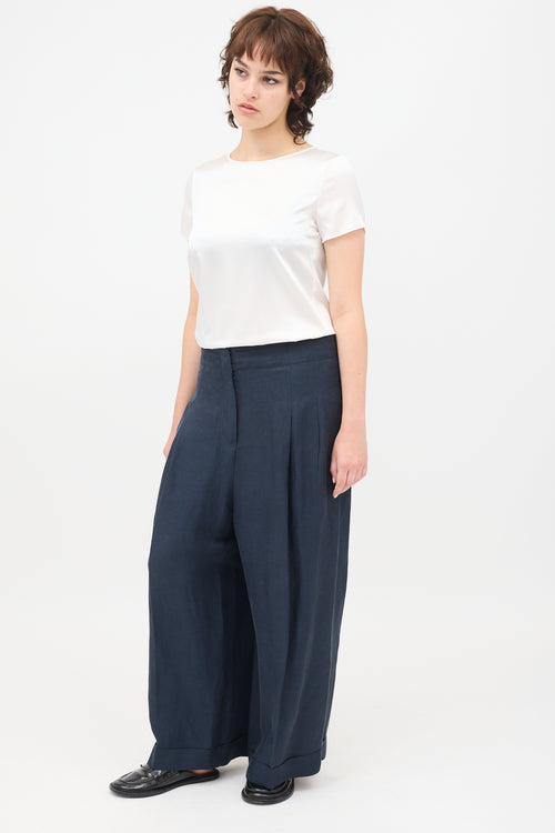 Celine Pleated Wide Leg Trouser