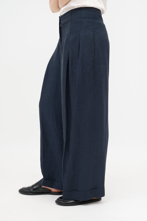 Celine Pleated Wide Leg Trouser