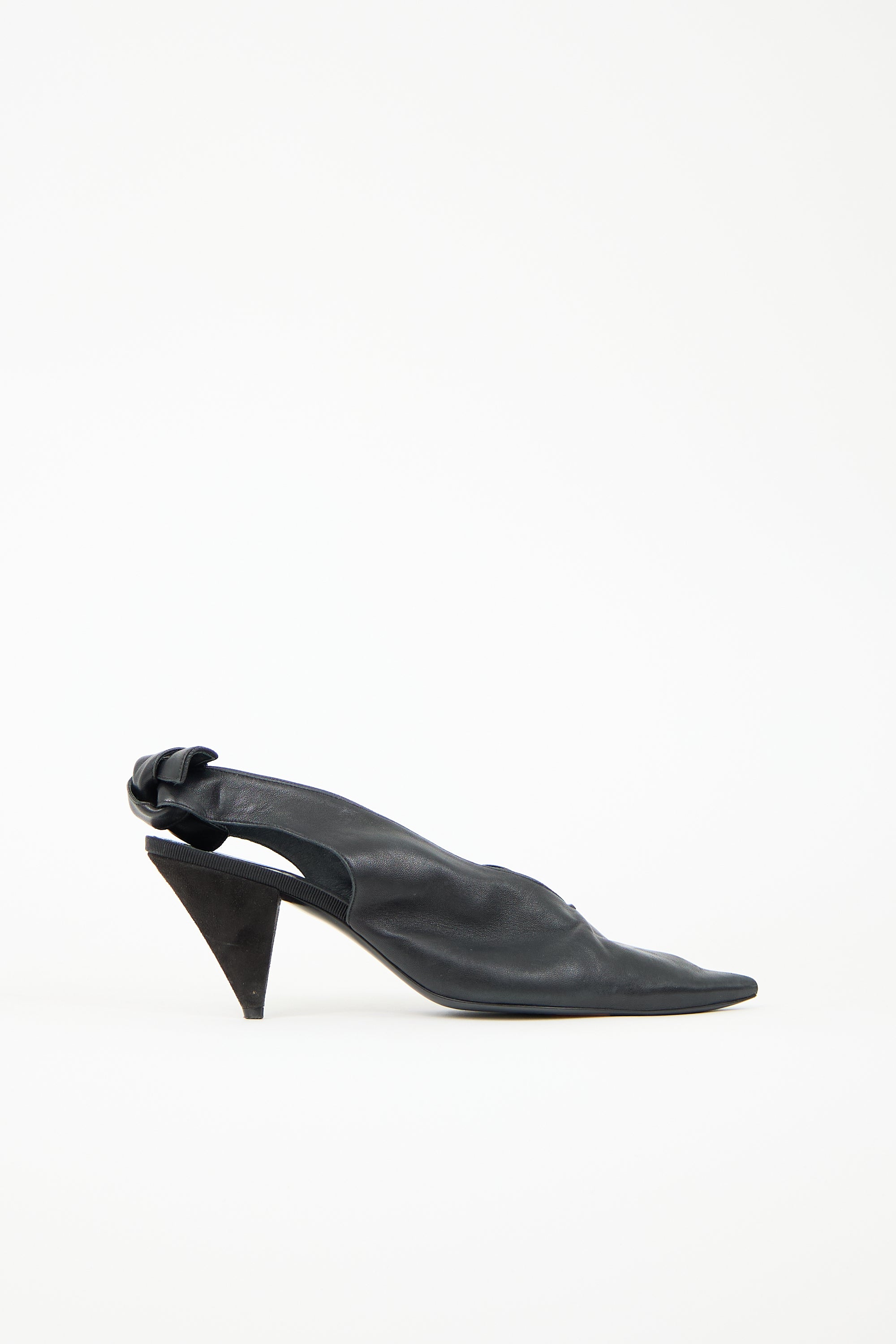 Celine Leather Slingback Heel