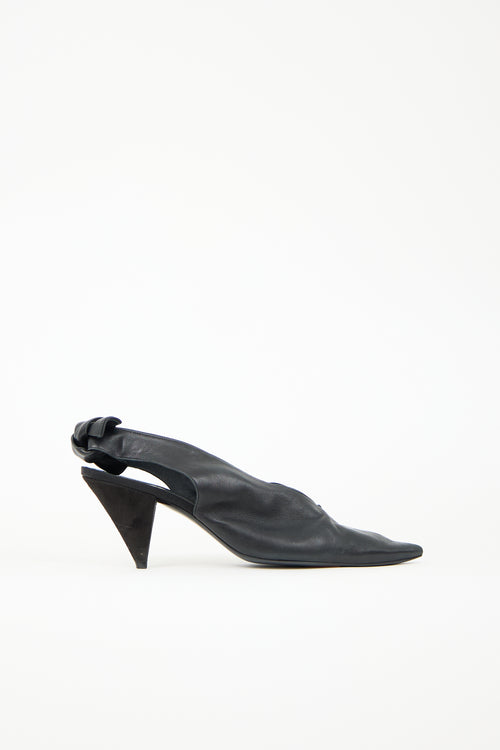 Celine Leather Slingback Heel