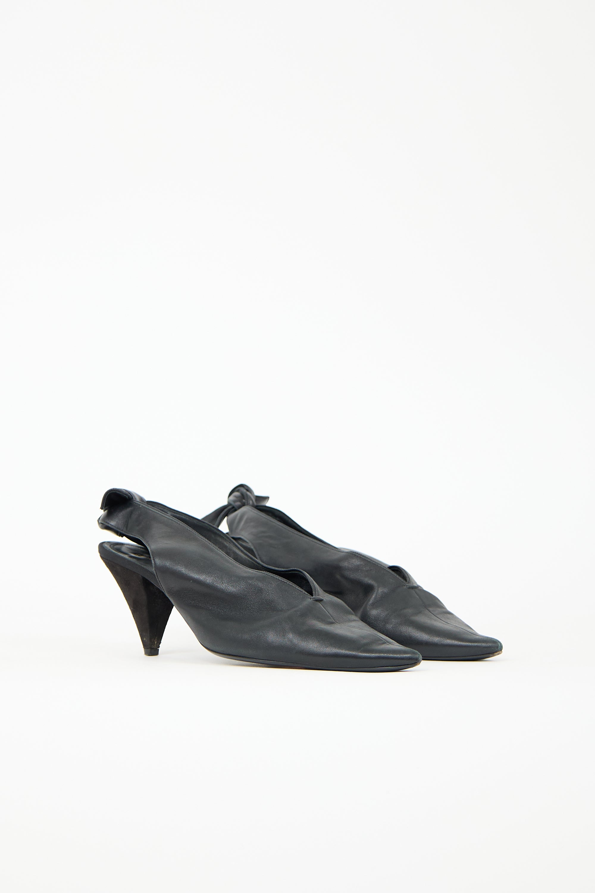 Celine Leather Slingback Heel