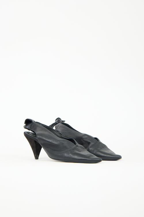 Celine Leather Slingback Heel