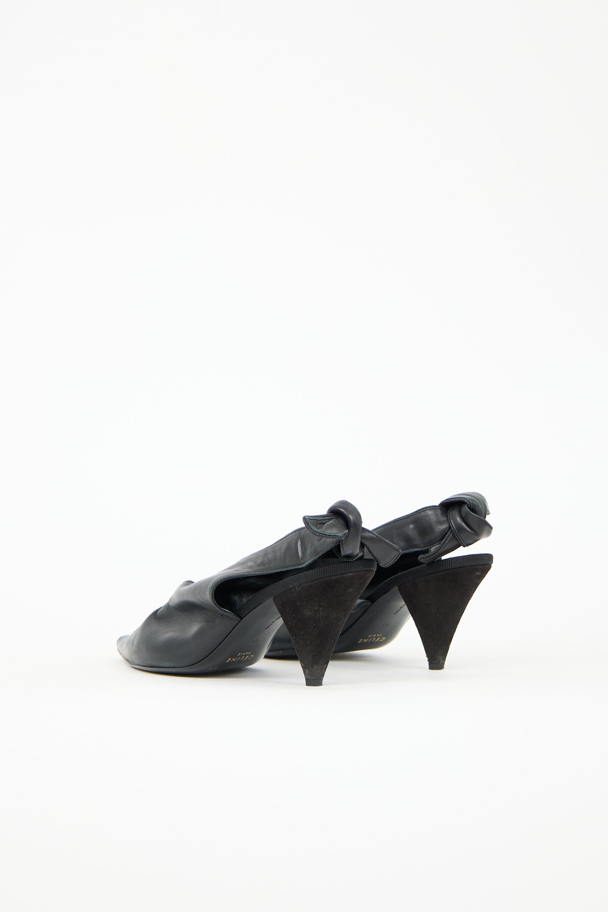 Celine Leather Slingback Heel
