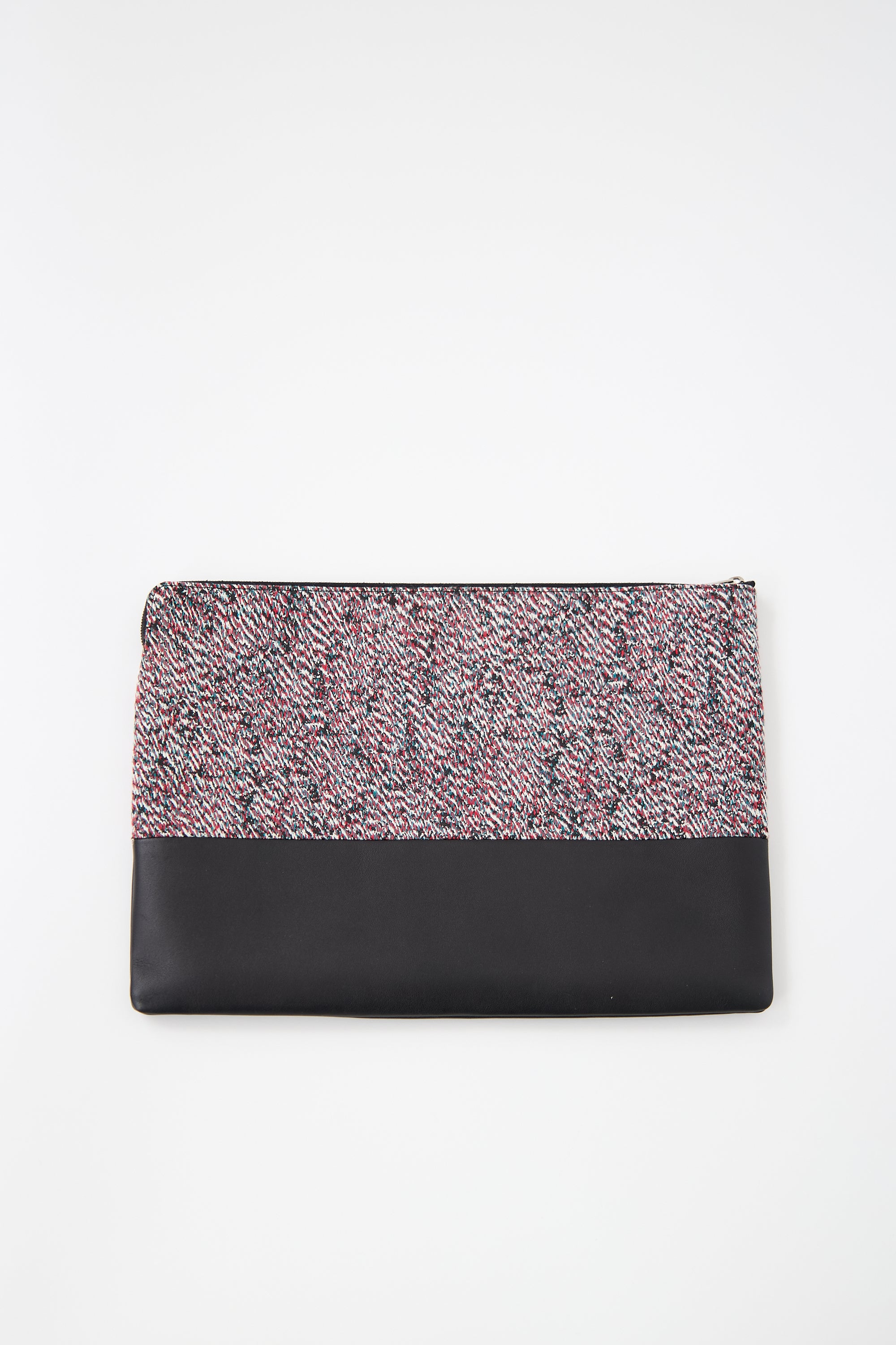 Celine Tweed Logo Pouch