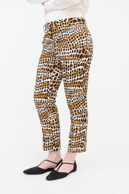 Celine Printed Slim Trouser