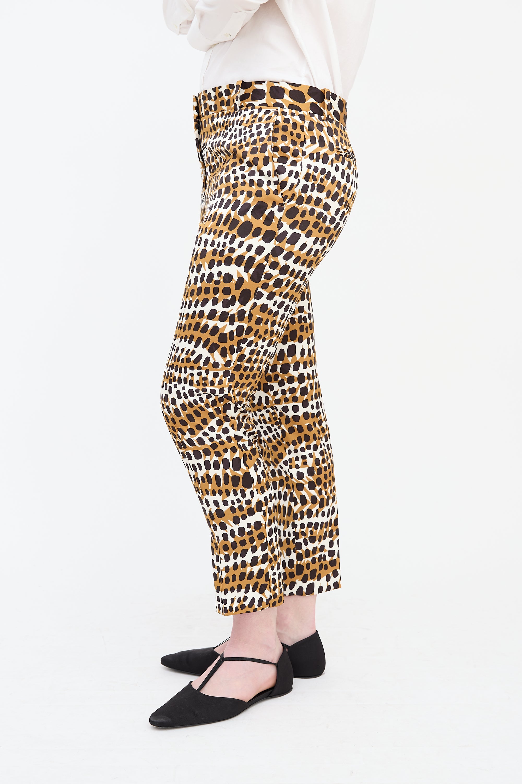 Celine Printed Slim Trouser