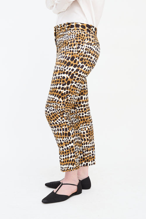 Celine Printed Slim Trouser