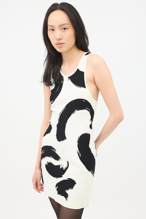 Celine SS 2014 Knit Brush Stroke Mini Dress