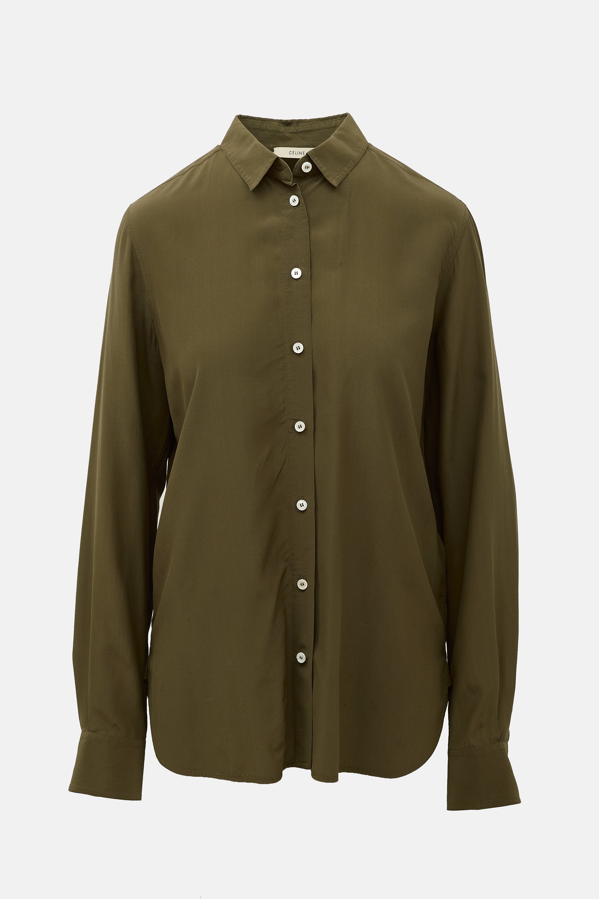 Celine Silk Button Up Blouse
