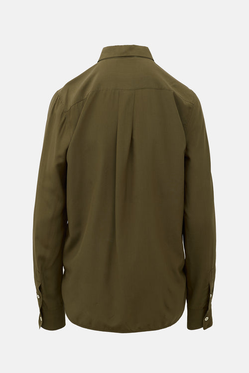 Celine Silk Button Up Blouse
