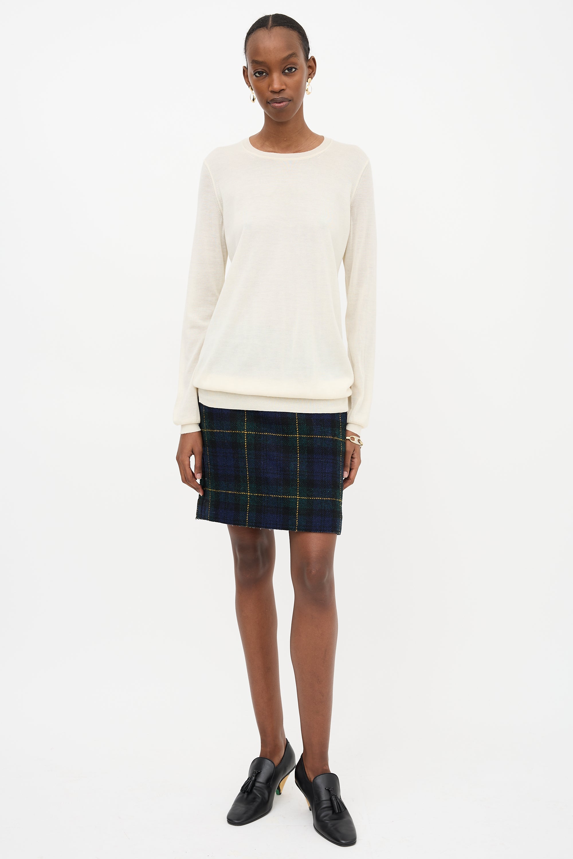 Celine Silk Panel Sweater