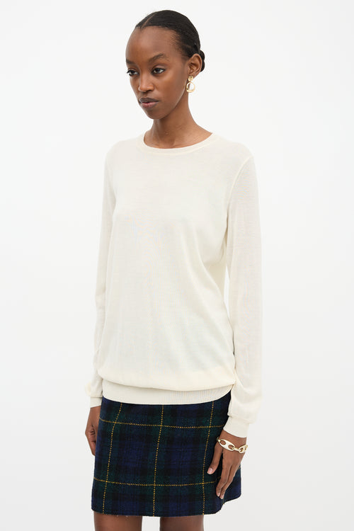 Celine Silk Panel Sweater