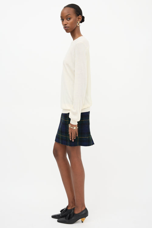 Celine Silk Panel Sweater