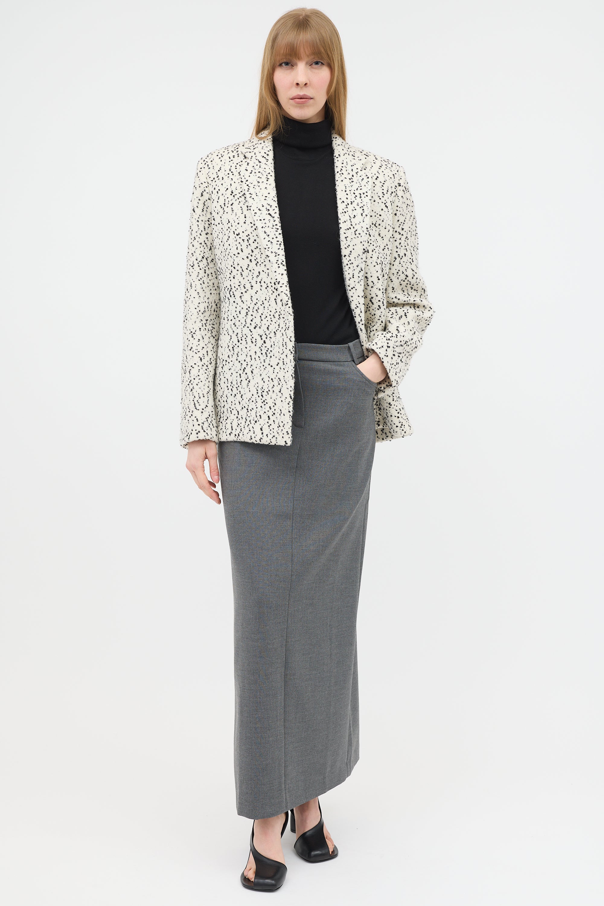 Celine Boucle Double Breasted Blazer