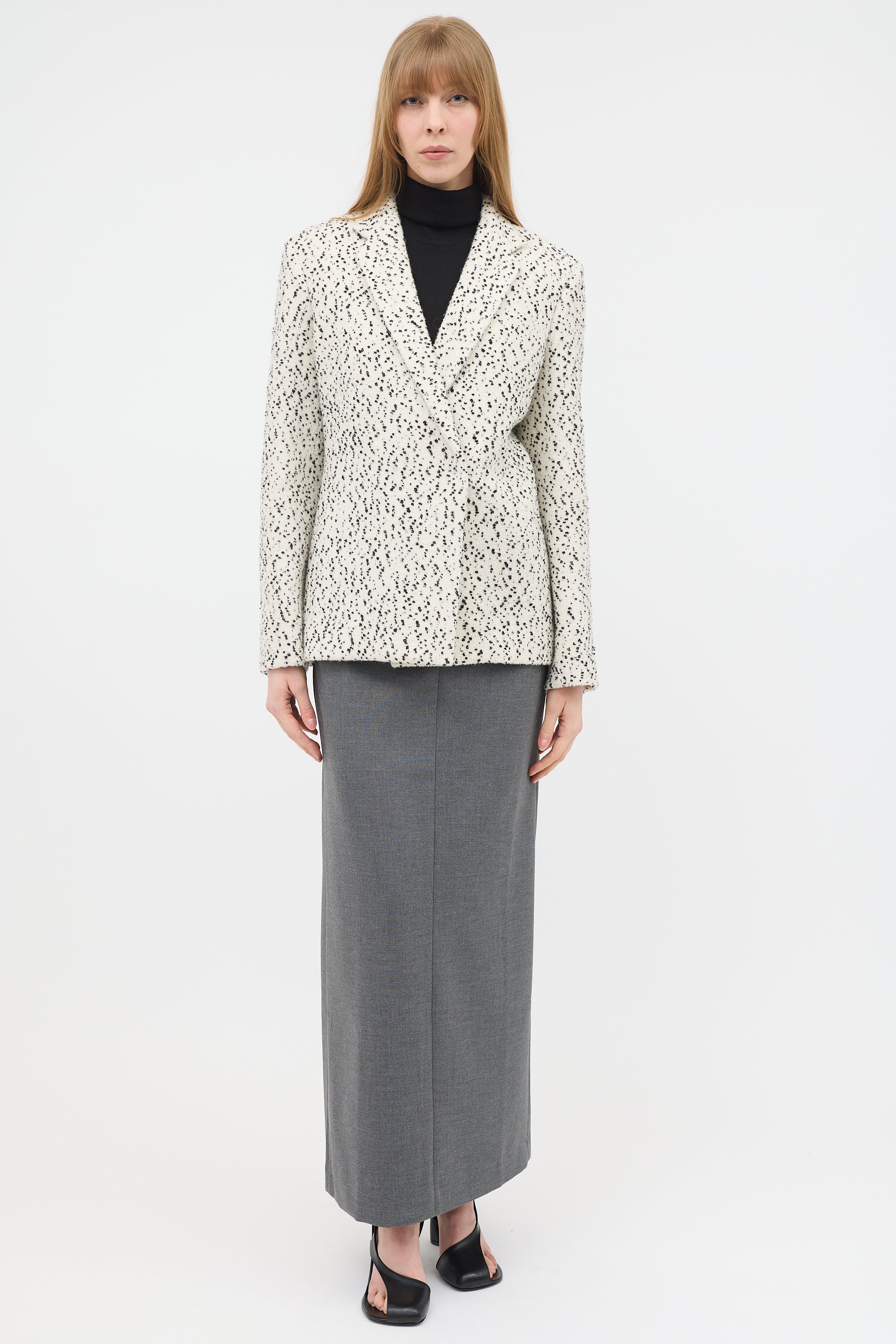 Celine Boucle Double Breasted Blazer