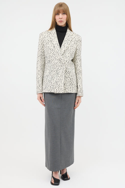 Celine Boucle Double Breasted Blazer