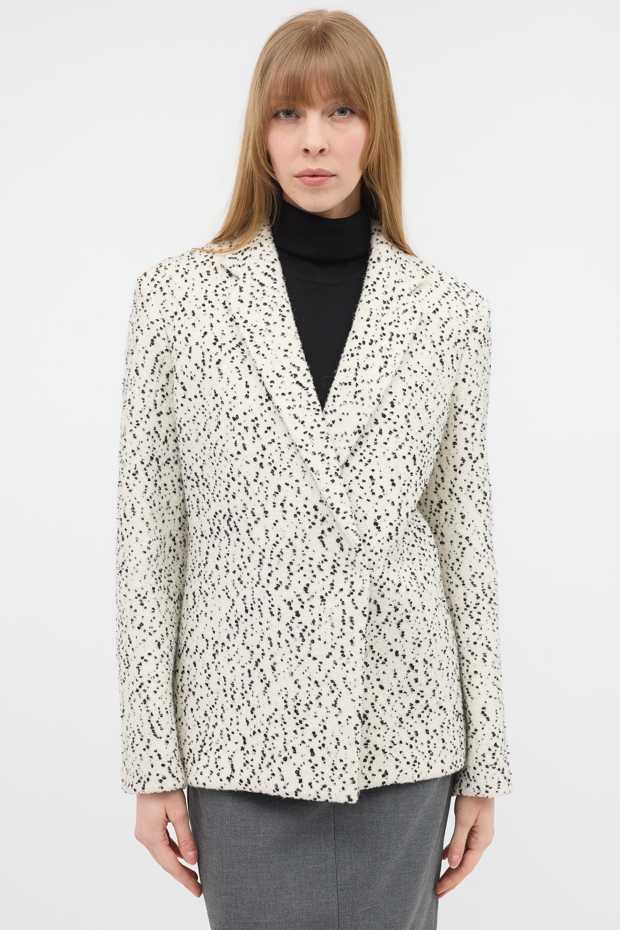 Celine Boucle Double Breasted Blazer