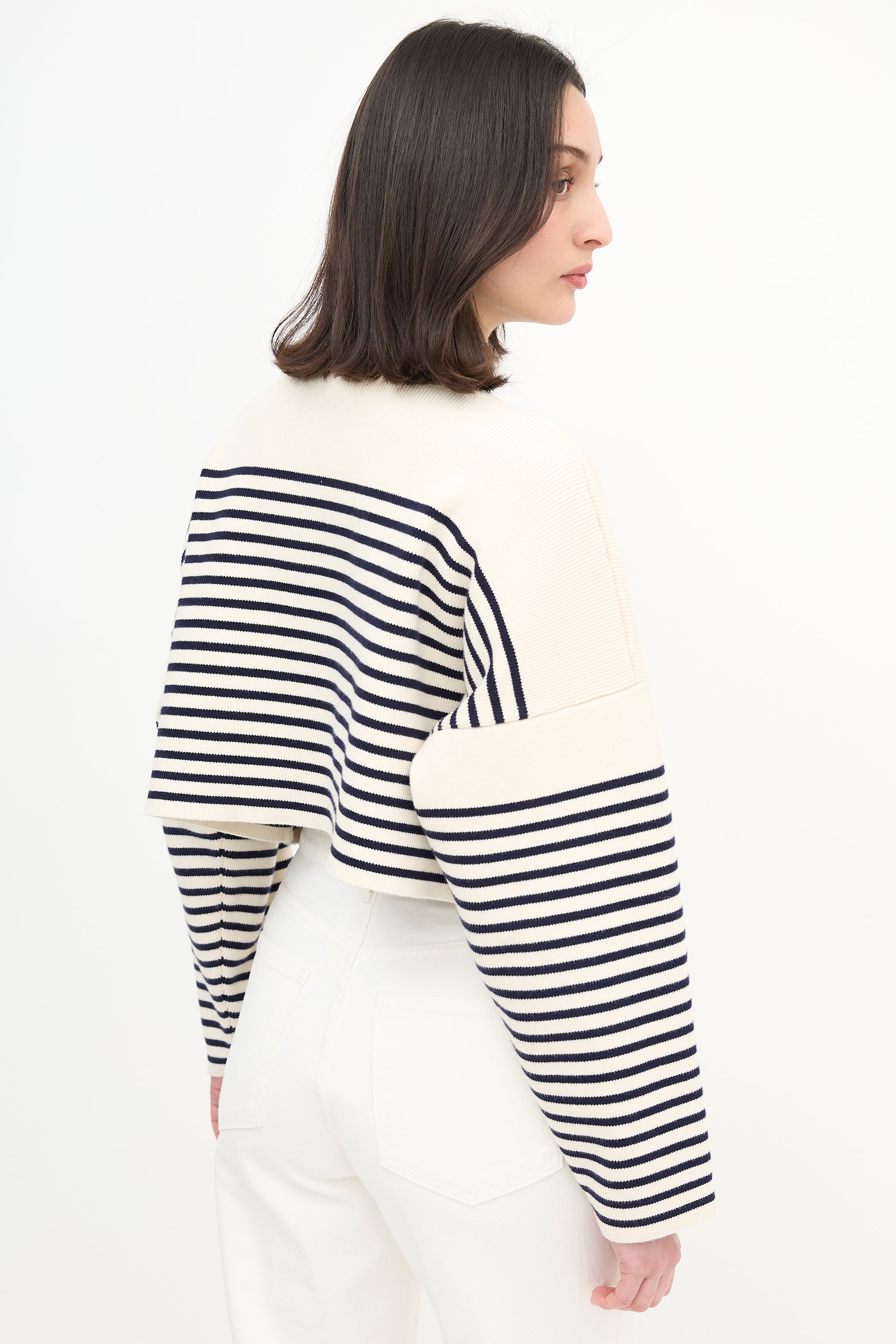 Celine Striped Logo Sweater