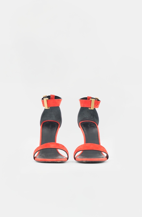 Celine Suede Ankle Strap Sandal