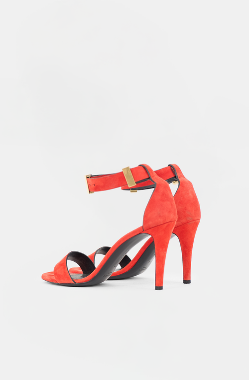 Celine Suede Ankle Strap Sandal