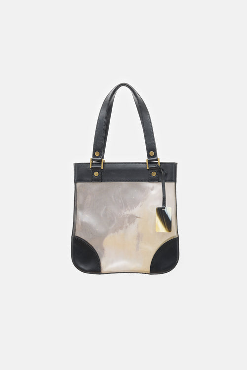Celine Tinted Vinyl & Leather Bag