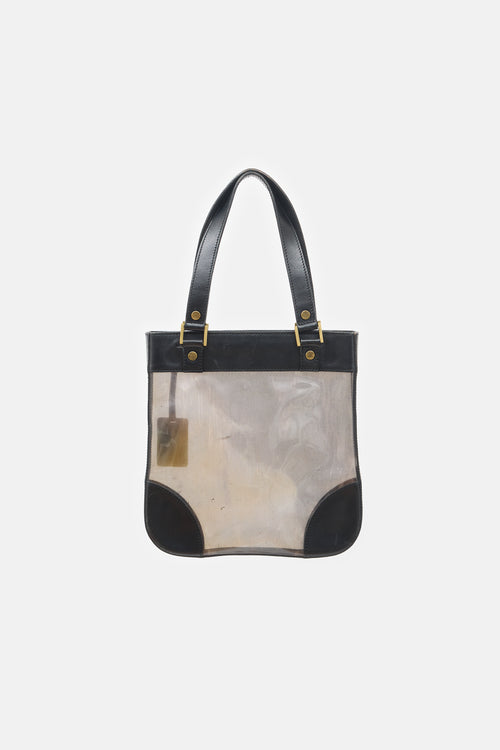 Celine Tinted Vinyl & Leather Bag