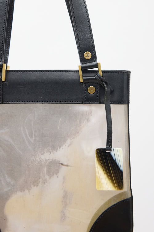 Celine Tinted Vinyl & Leather Bag