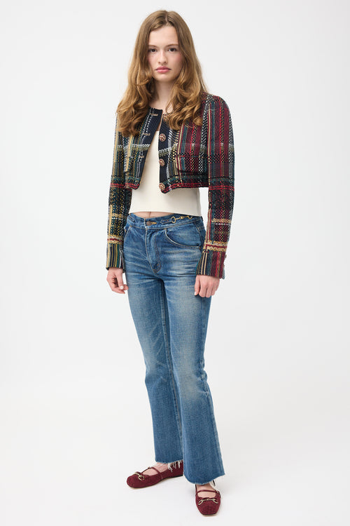 Celine Triomphe Flared Leg Jeans