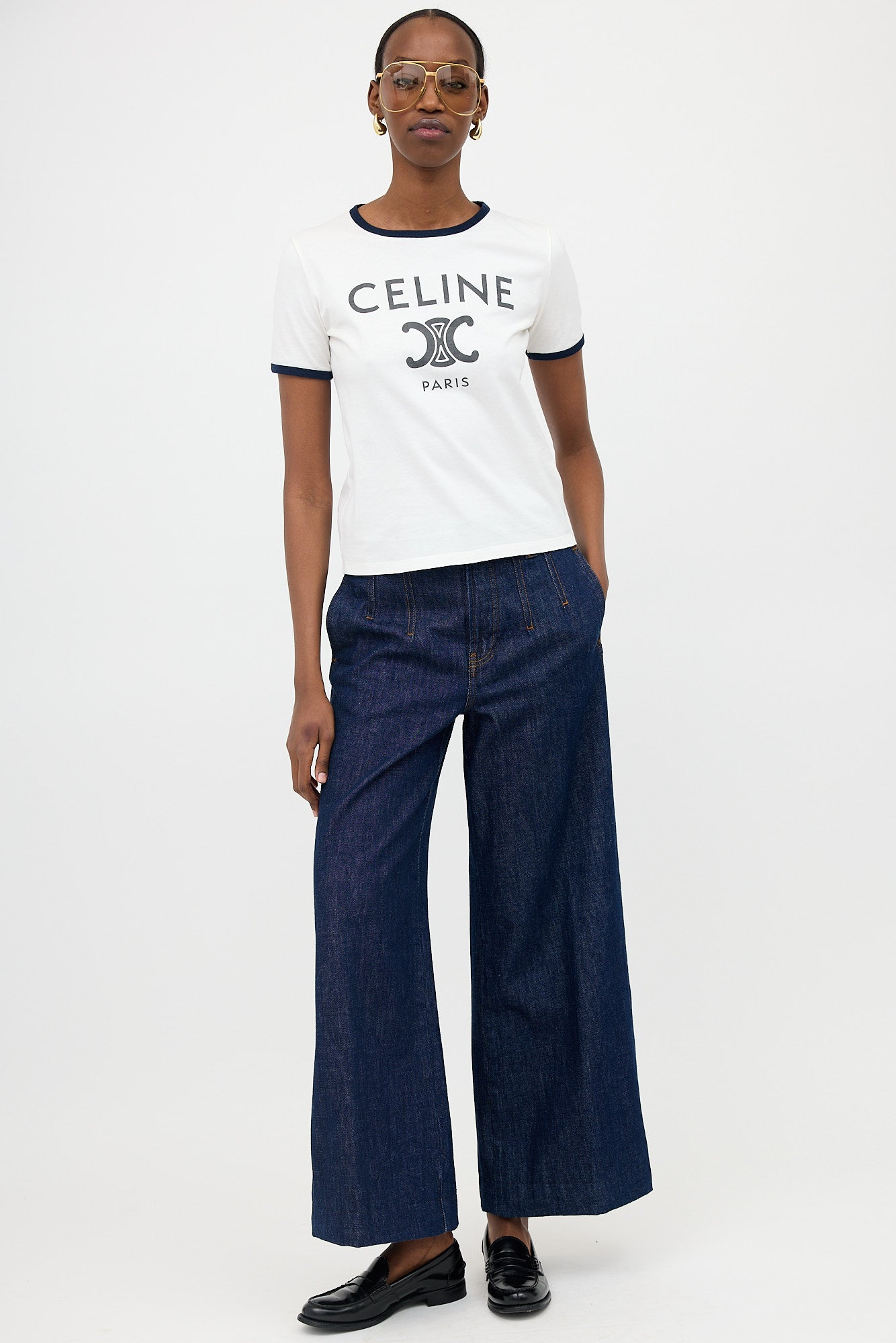 Celine Triomphe Logo T-Shirt