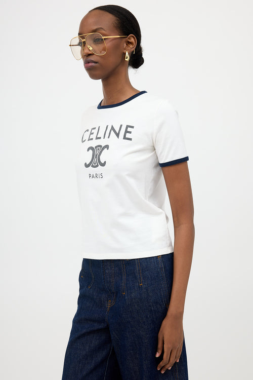 Celine Triomphe Logo T-Shirt