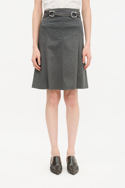 Celine Vintage Belted Skirt