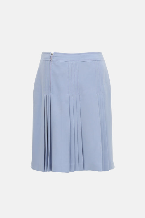 Celine Vintage Pleated Midi Skirt