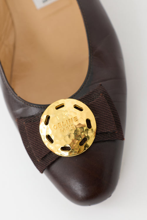 Celine Vintage Bow Pump