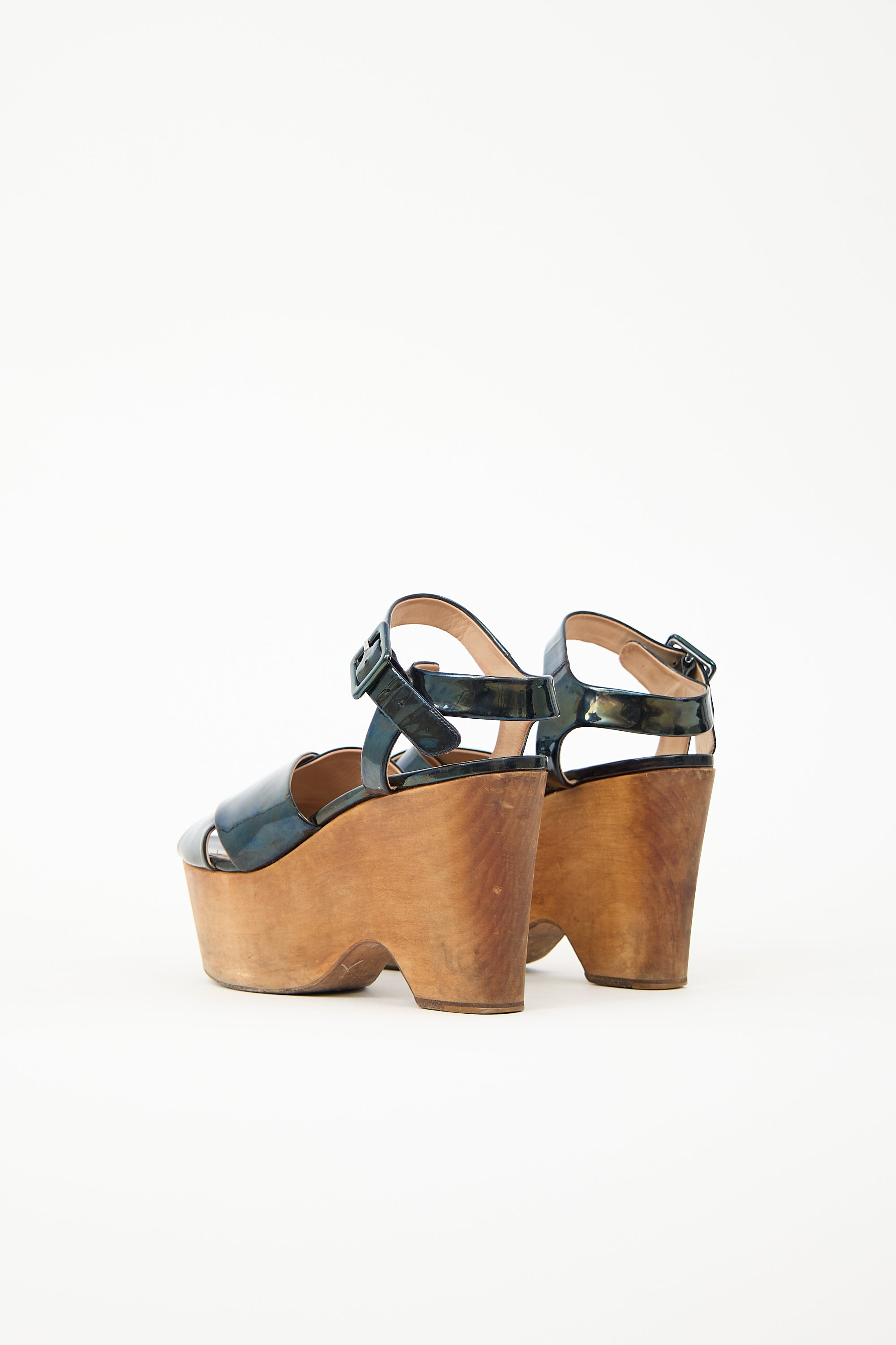 Celine Leather Wedge Sandal