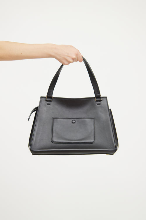 Celine Black White Edge Shoulder Bag
