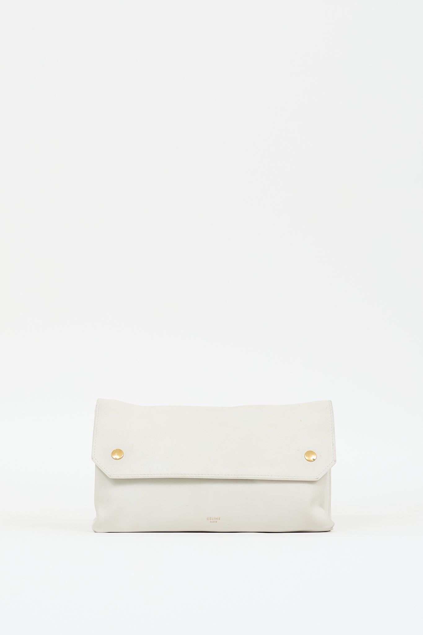 Celine 2014 White Leather Bum Bag