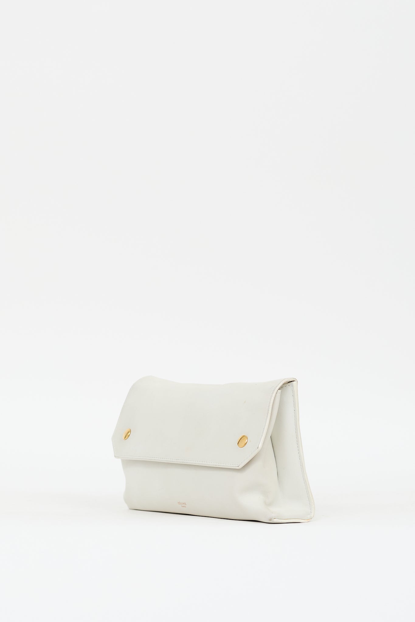 Celine 2014 White Leather Bum Bag