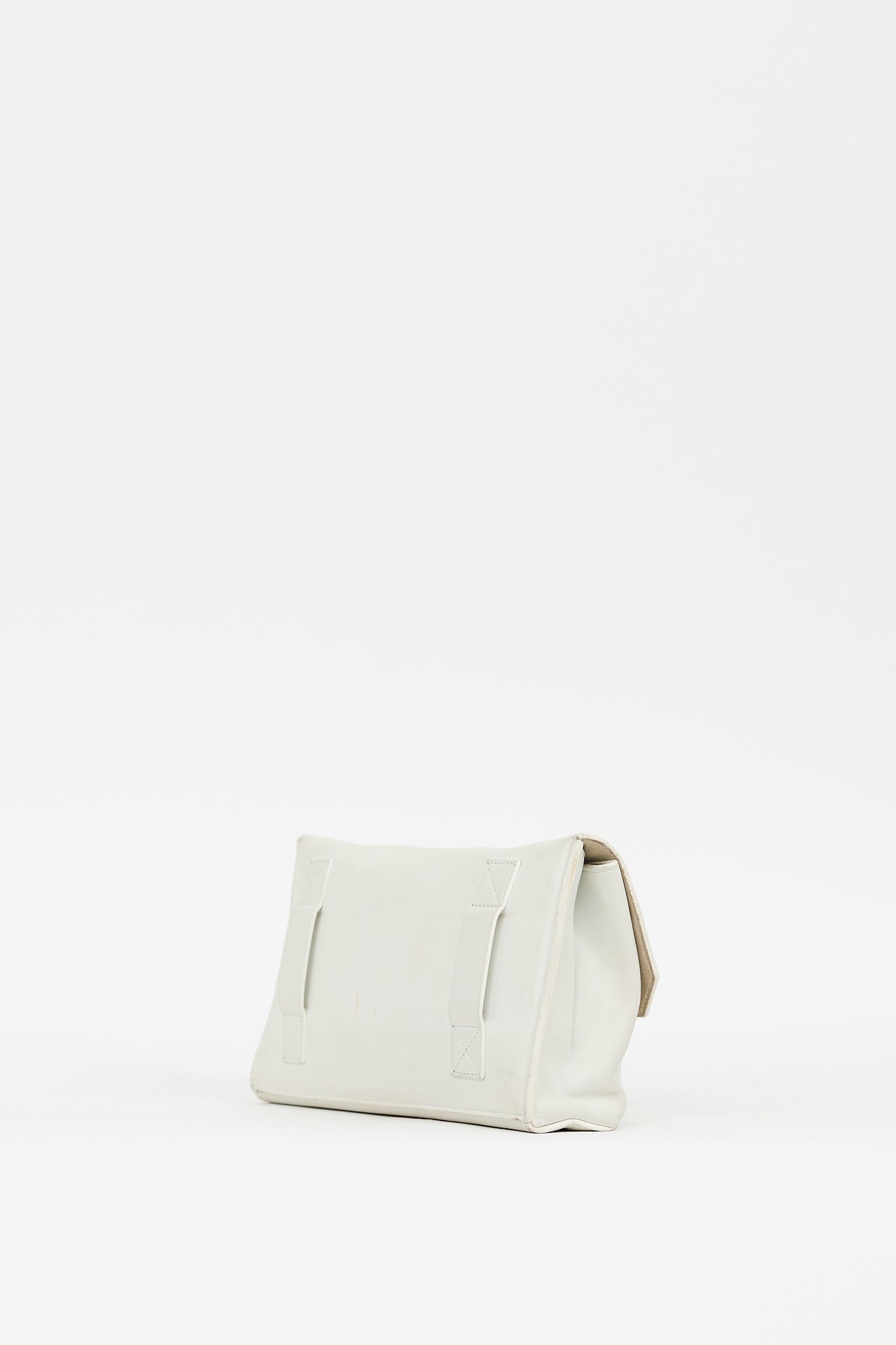 Celine 2014 White Leather Bum Bag