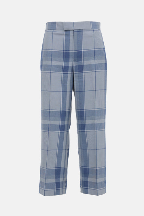Celine Wool Check Trouser