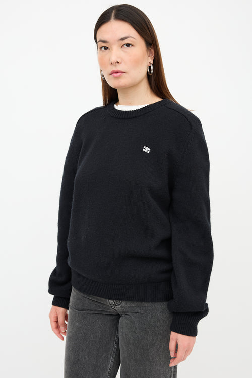 Celine Wool Triomphe Logo Sweater