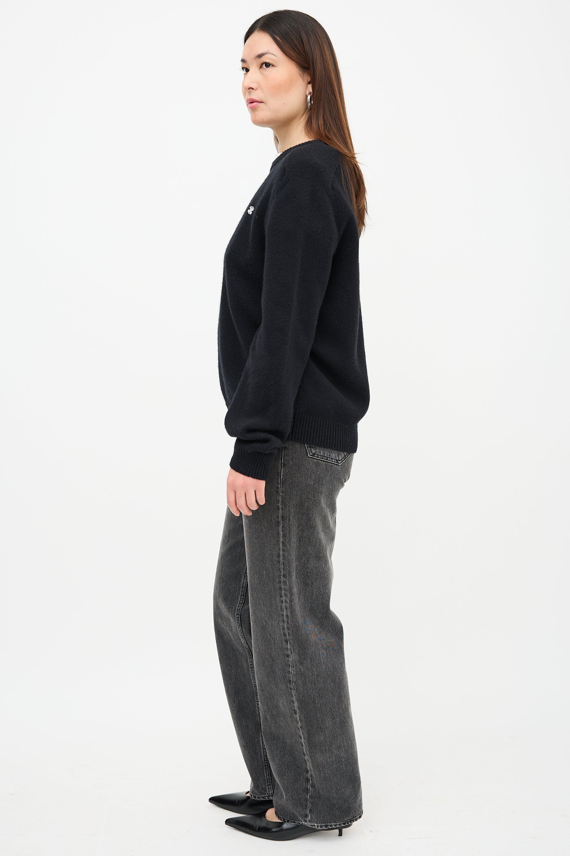 Celine Wool Triomphe Logo Sweater