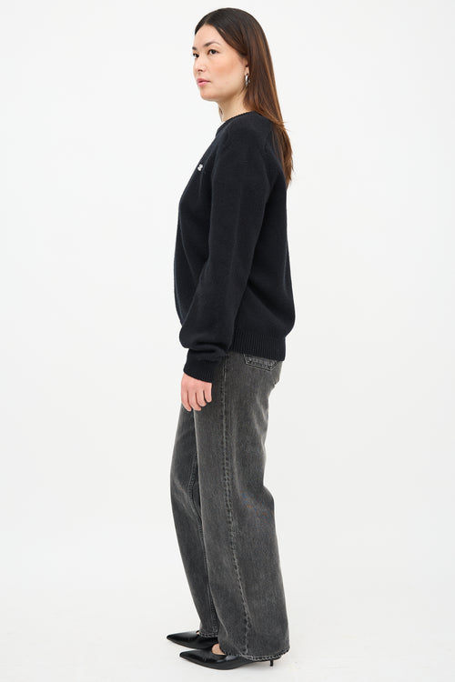 Celine Wool Triomphe Logo Sweater