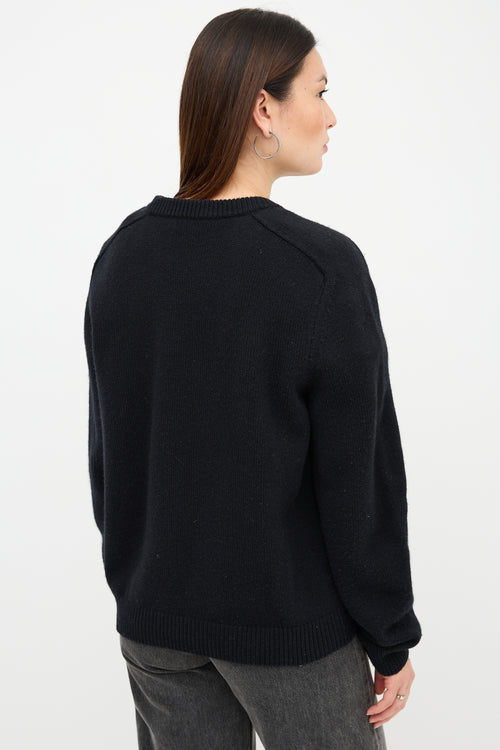 Celine Wool Triomphe Logo Sweater