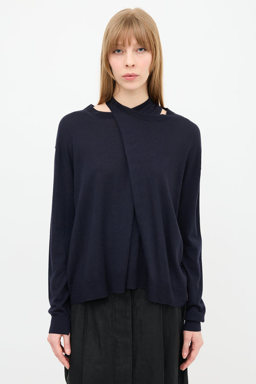 Celine Wool & Silk Layer Sweater